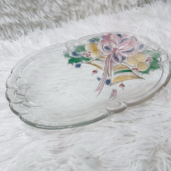 Vintage Mikasa Festive Holiday Bells Cookie Tray Serving Tray Cheese Platter - Picture 4 of 7